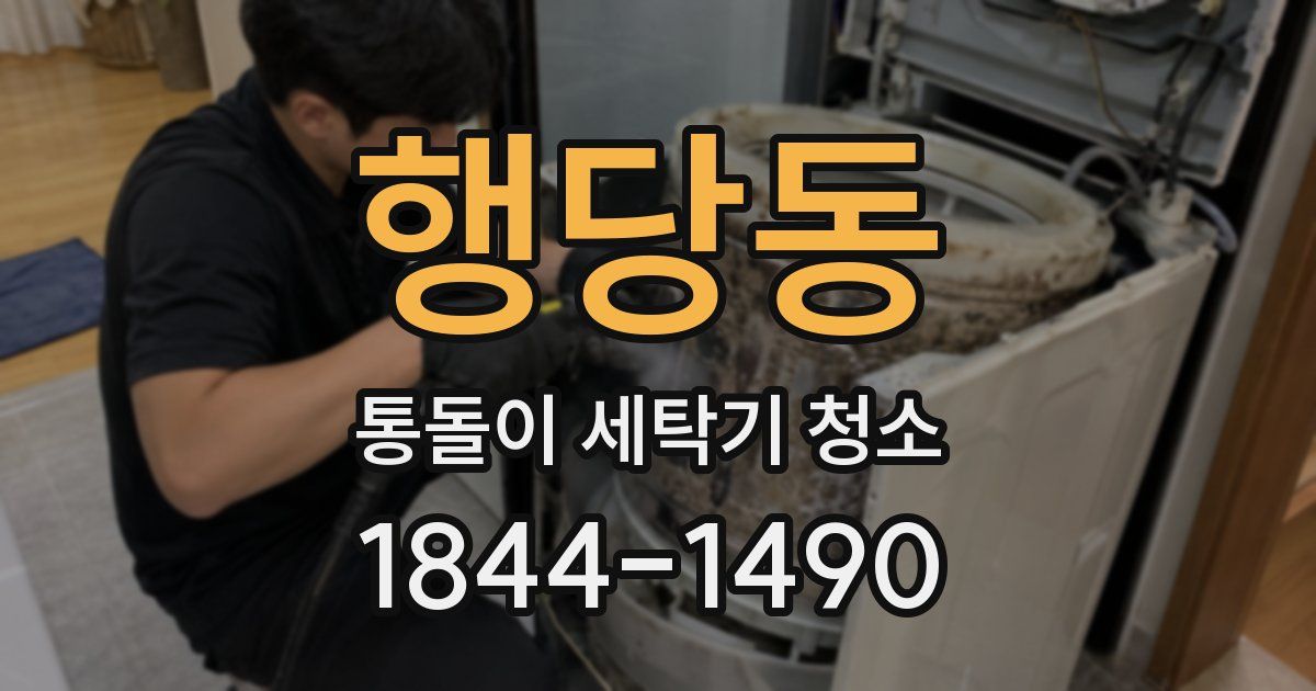 행당동 통돌이 세탁기 청소