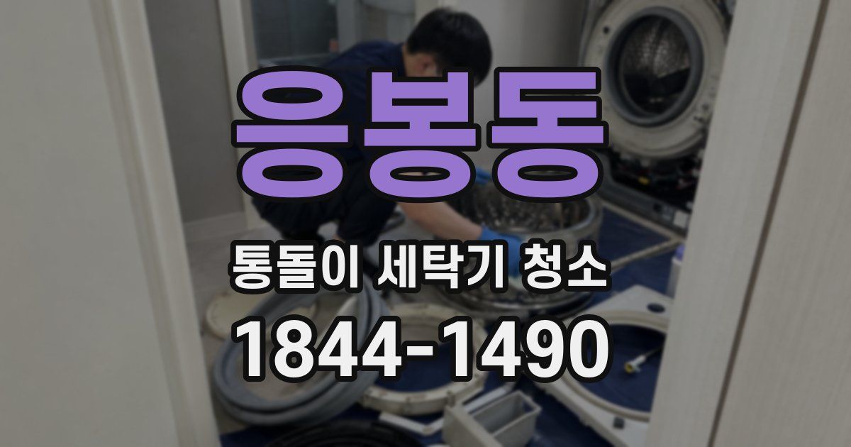응봉동 통돌이 세탁기 청소