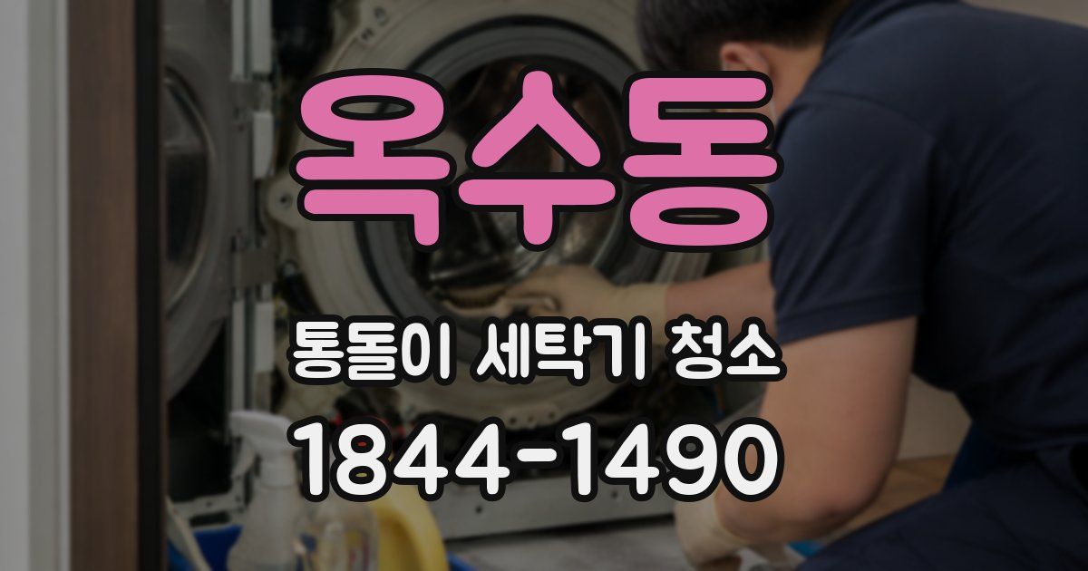 옥수동 통돌이 세탁기 청소
