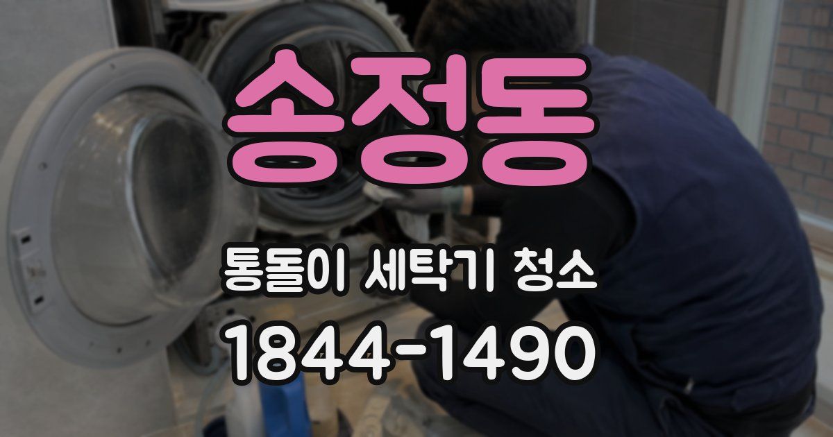 송정동 통돌이 세탁기 청소