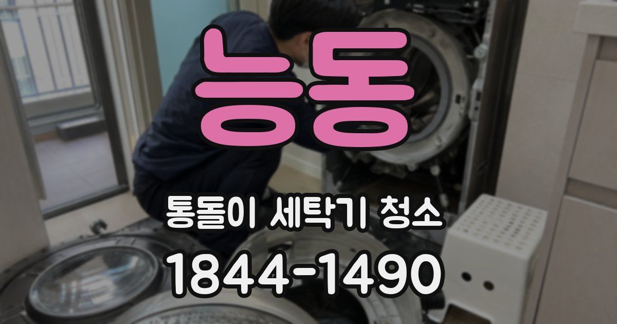 능동 통돌이 세탁기 청소