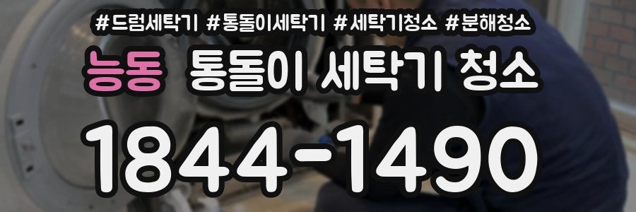능동 통돌이 세탁기 청소