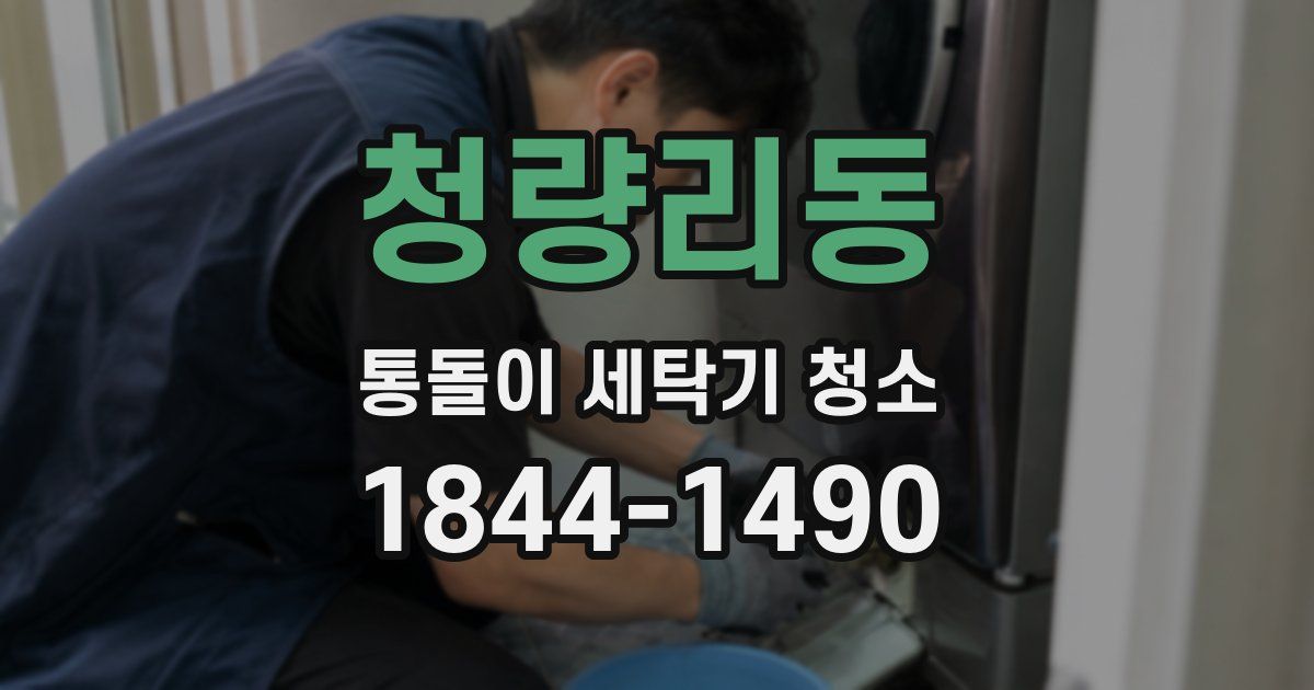 청량리동 통돌이 세탁기 청소