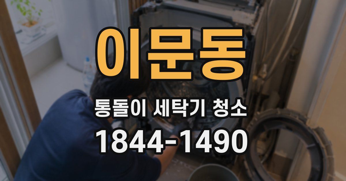 이문동 통돌이 세탁기 청소