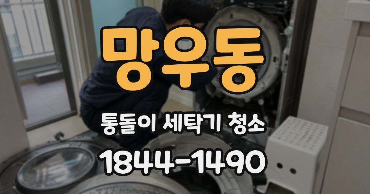 망우동 통돌이 세탁기 청소