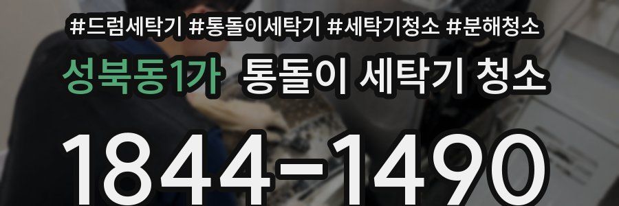 성북동1가 통돌이 세탁기 청소