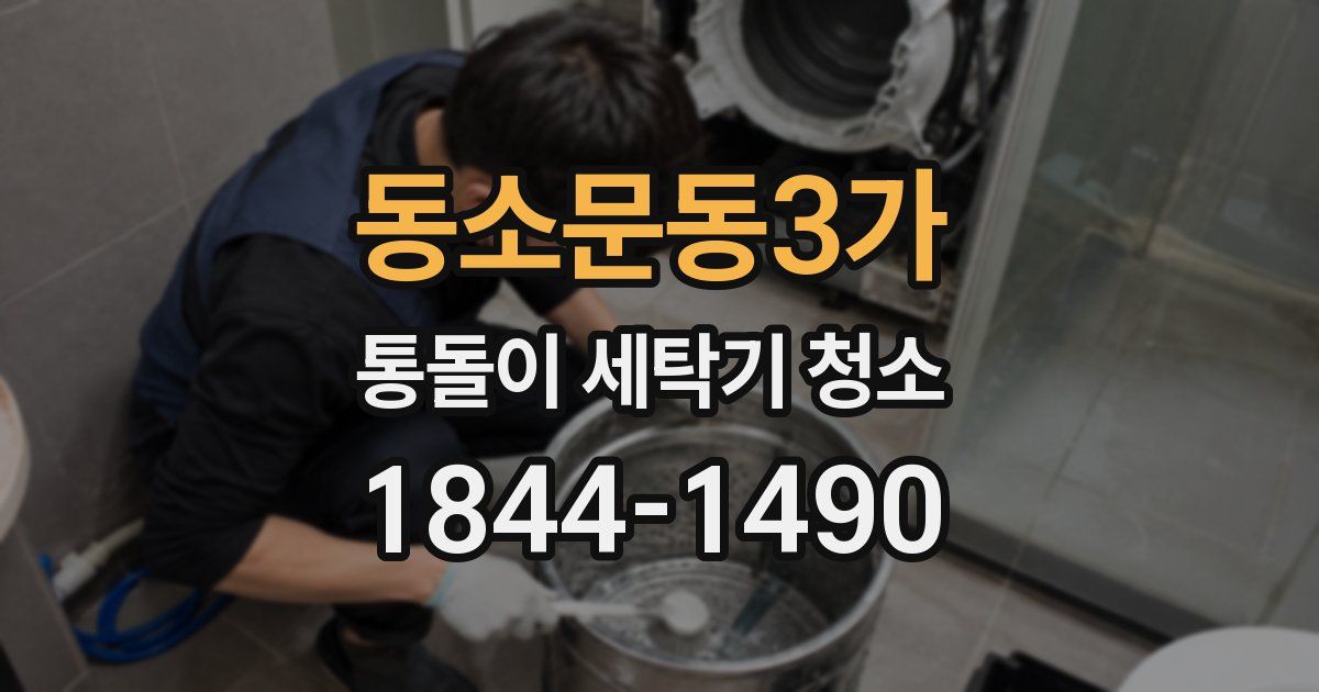동소문동3가 통돌이 세탁기 청소