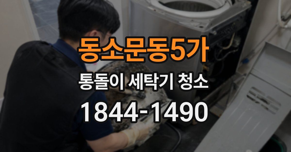 동소문동5가 통돌이 세탁기 청소