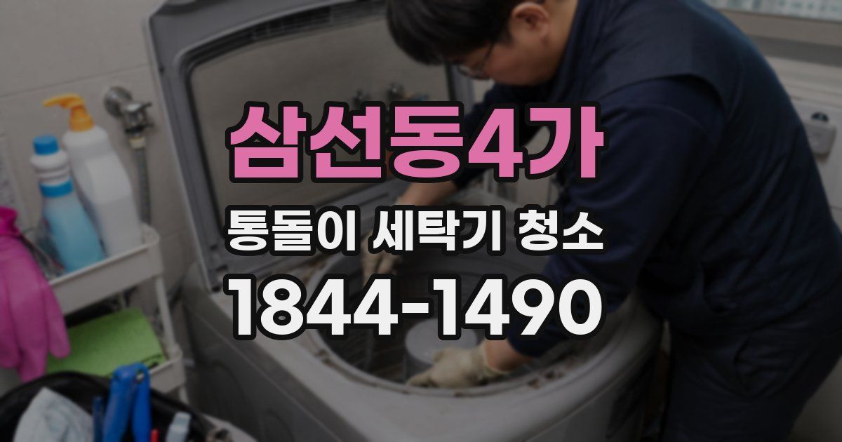 삼선동4가 통돌이 세탁기 청소