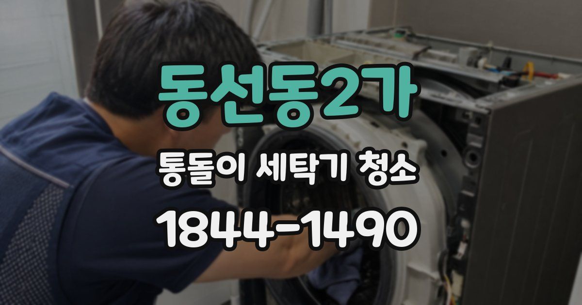 동선동2가 통돌이 세탁기 청소