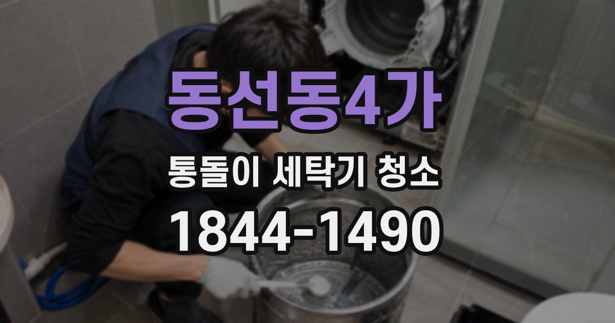 동선동4가 통돌이 세탁기 청소