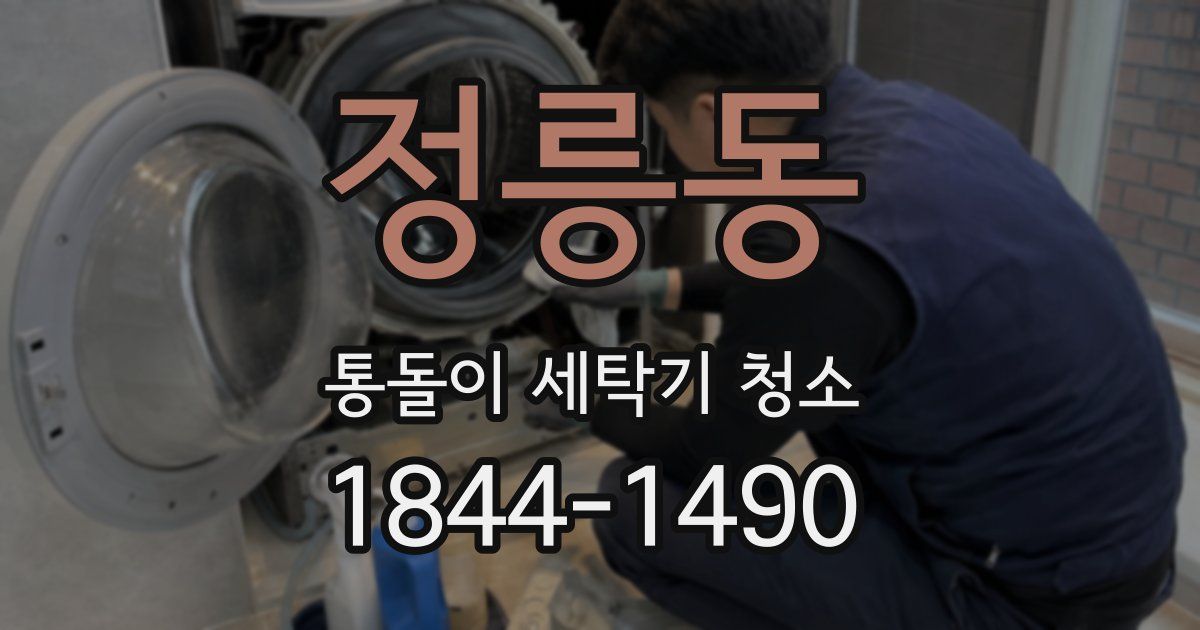 정릉동 통돌이 세탁기 청소