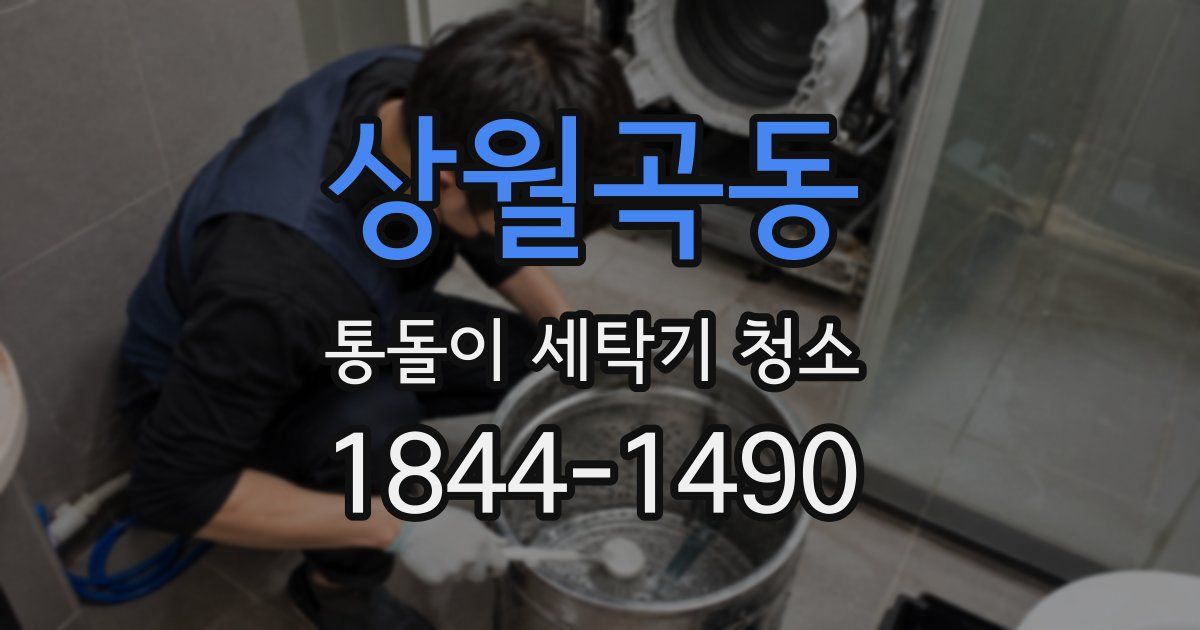 상월곡동 통돌이 세탁기 청소