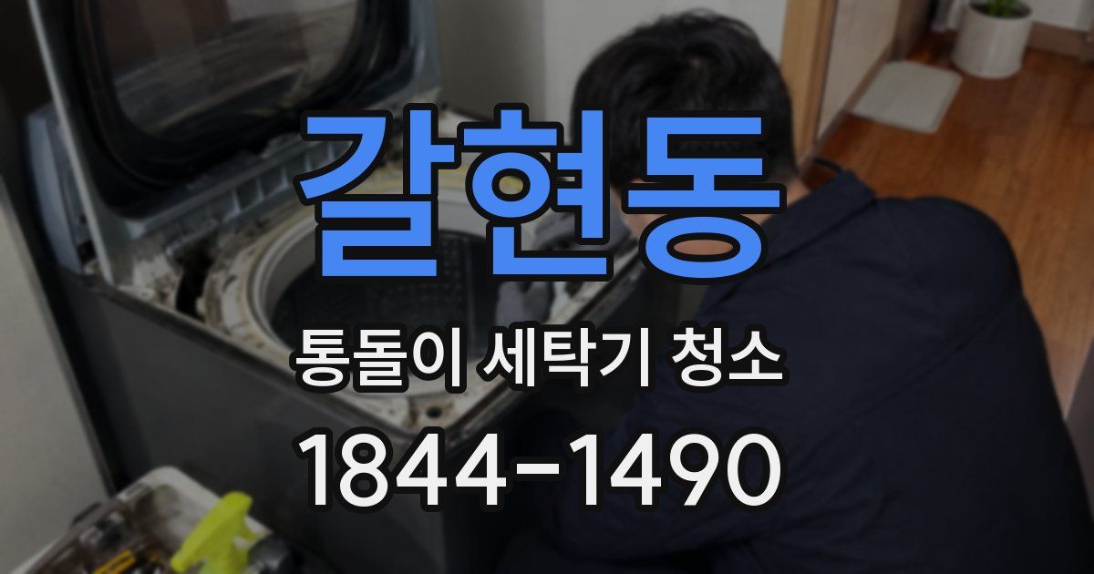 갈현동 통돌이 세탁기 청소