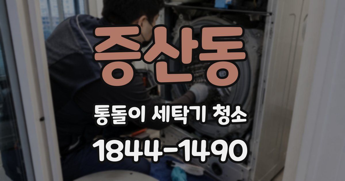 증산동 통돌이 세탁기 청소
