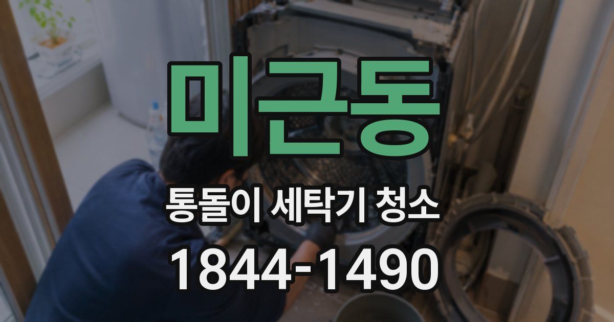 미근동 통돌이 세탁기 청소