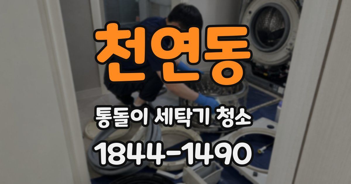천연동 통돌이 세탁기 청소