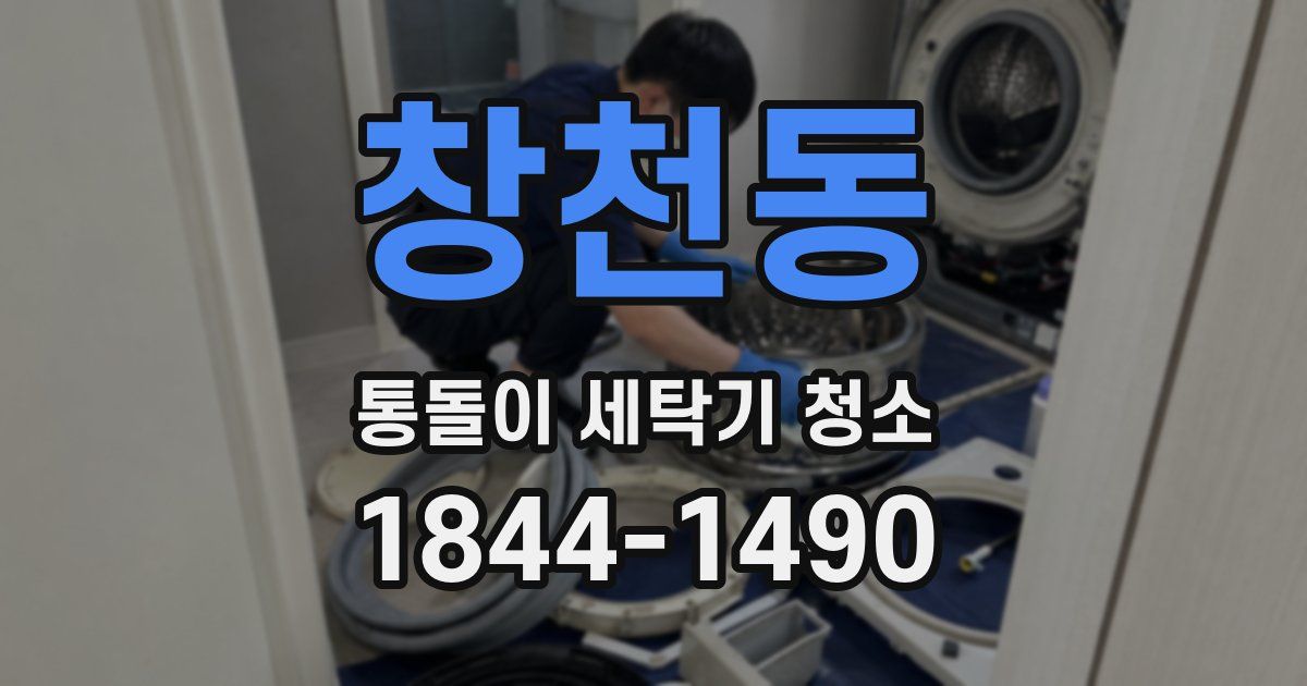 창천동 통돌이 세탁기 청소