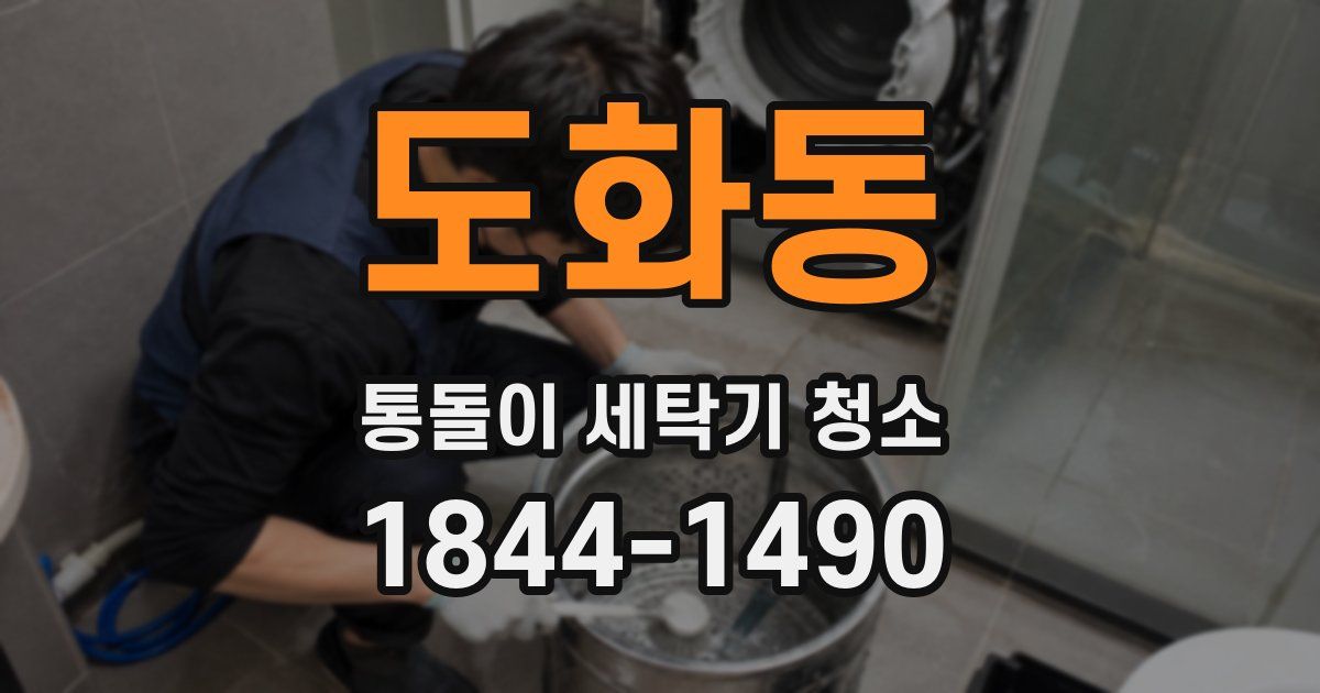 도화동 통돌이 세탁기 청소