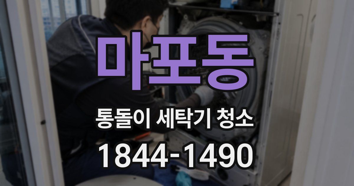 마포동 통돌이 세탁기 청소