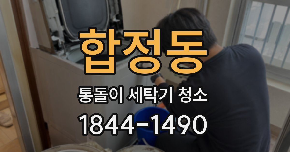 합정동 통돌이 세탁기 청소