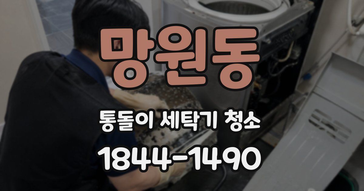 망원동 통돌이 세탁기 청소