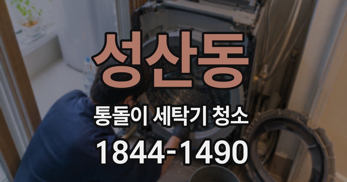 성산동 통돌이 세탁기 청소