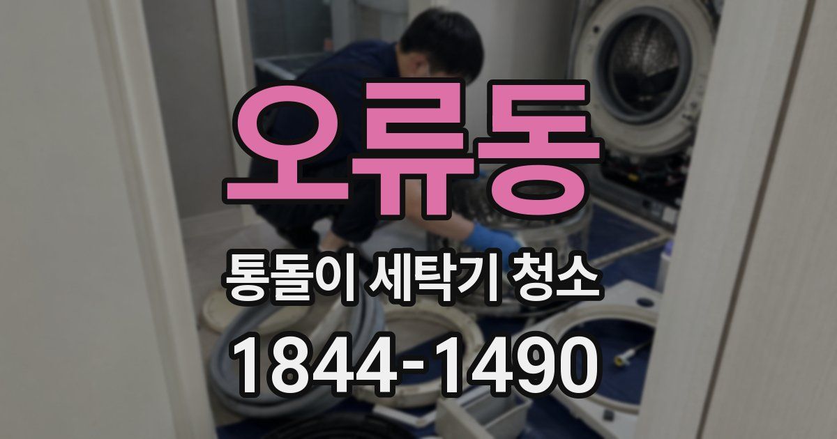 오류동 통돌이 세탁기 청소
