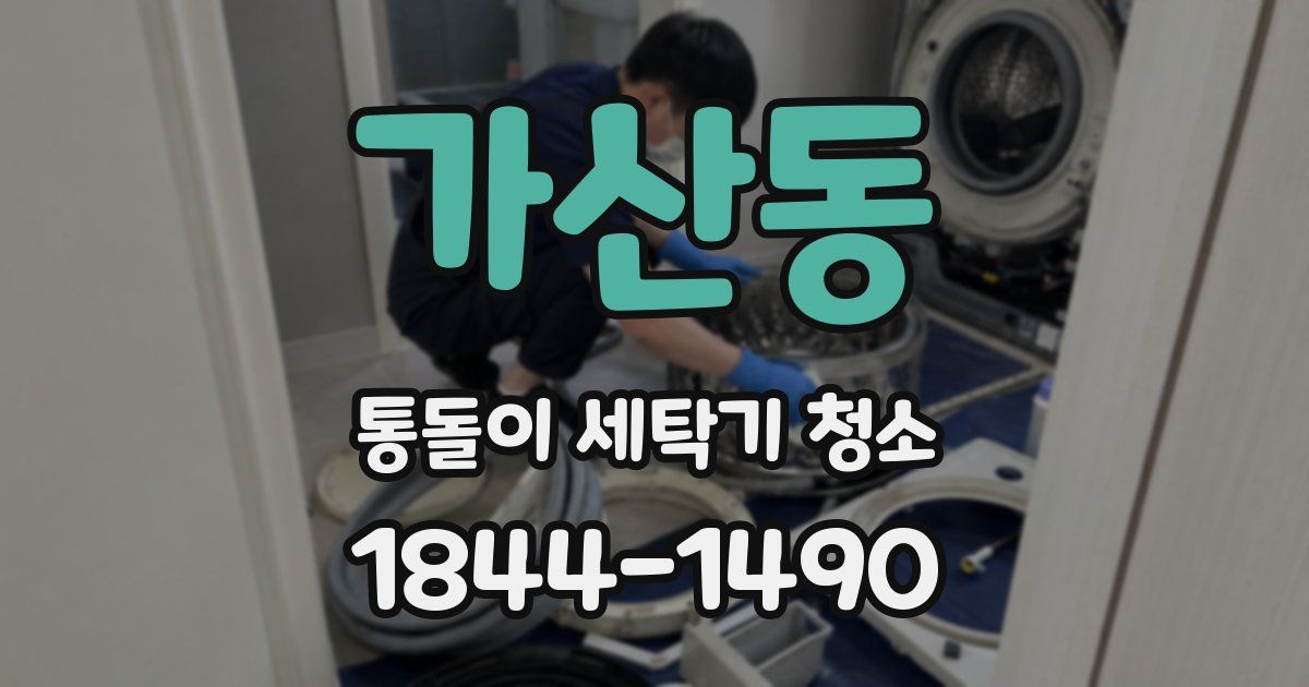 가산동 통돌이 세탁기 청소