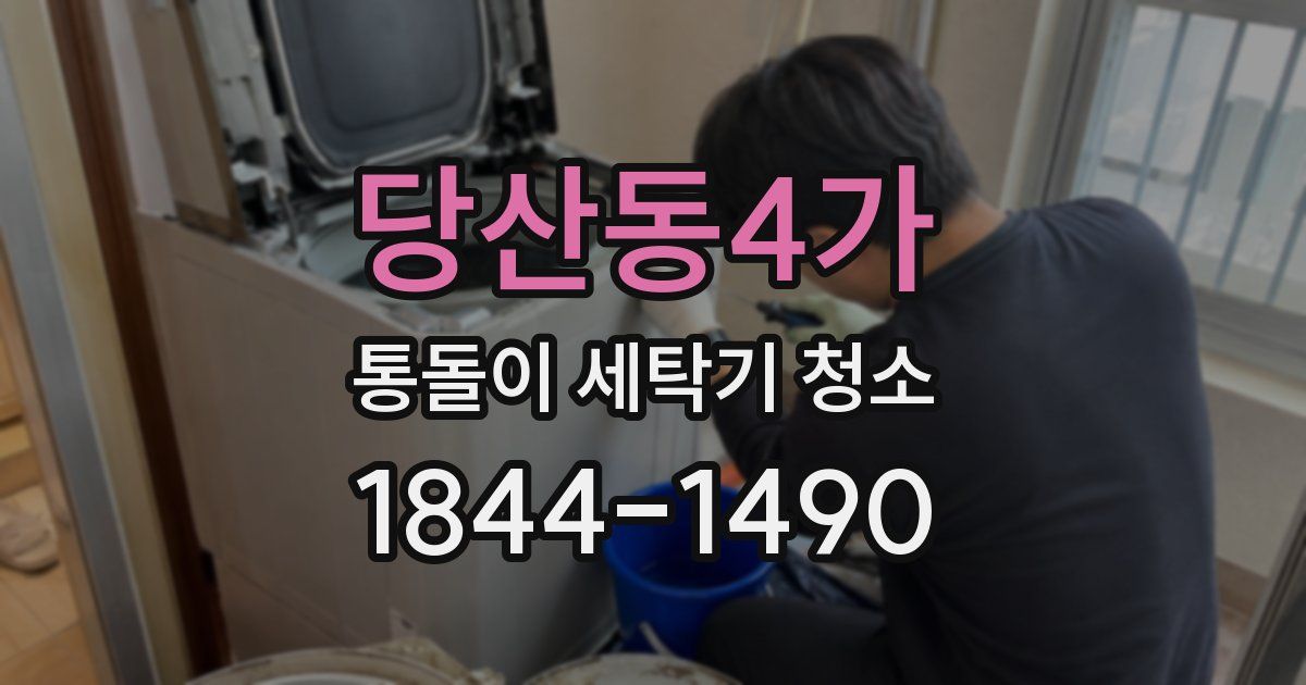 당산동4가 통돌이 세탁기 청소