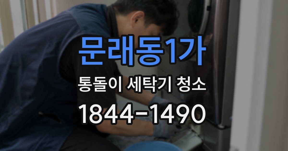 문래동1가 통돌이 세탁기 청소
