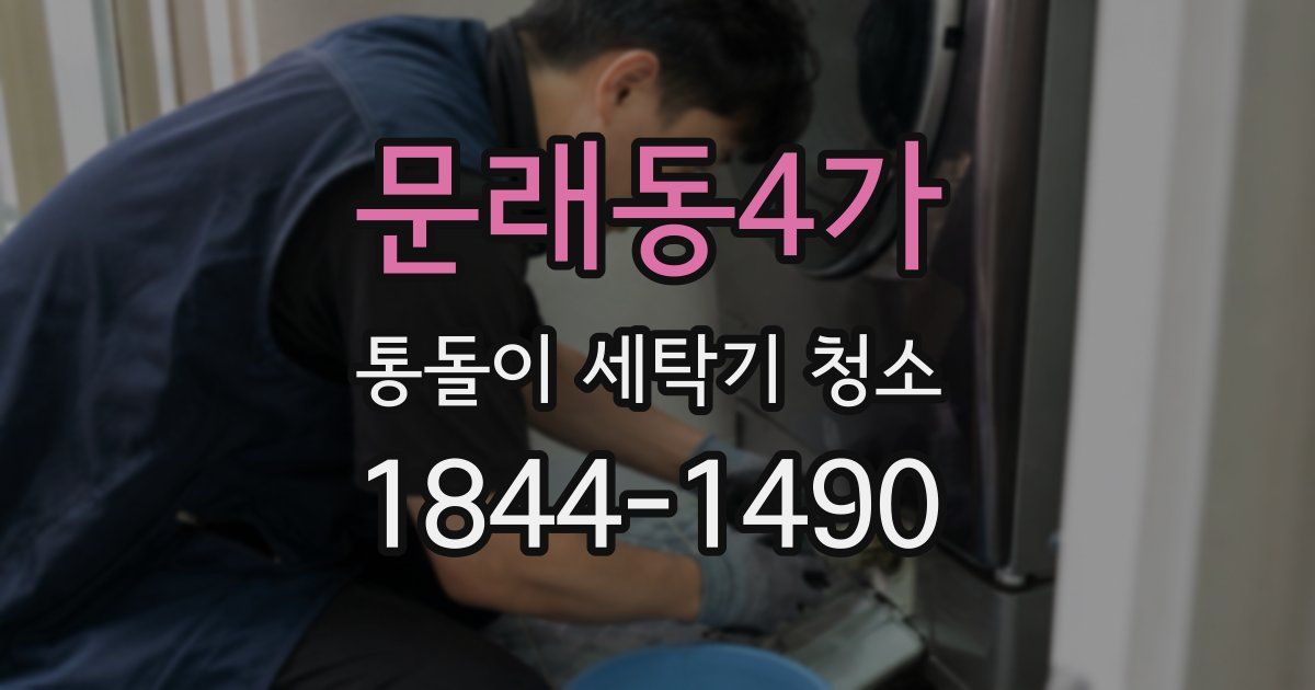 문래동4가 통돌이 세탁기 청소