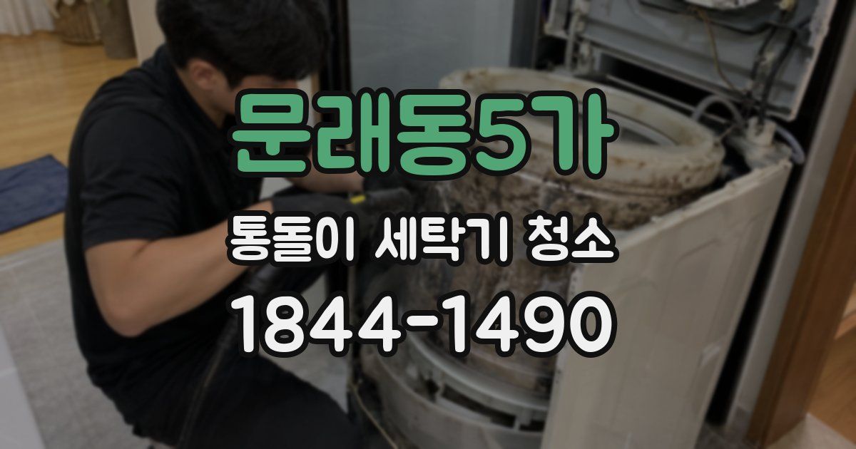 문래동5가 통돌이 세탁기 청소