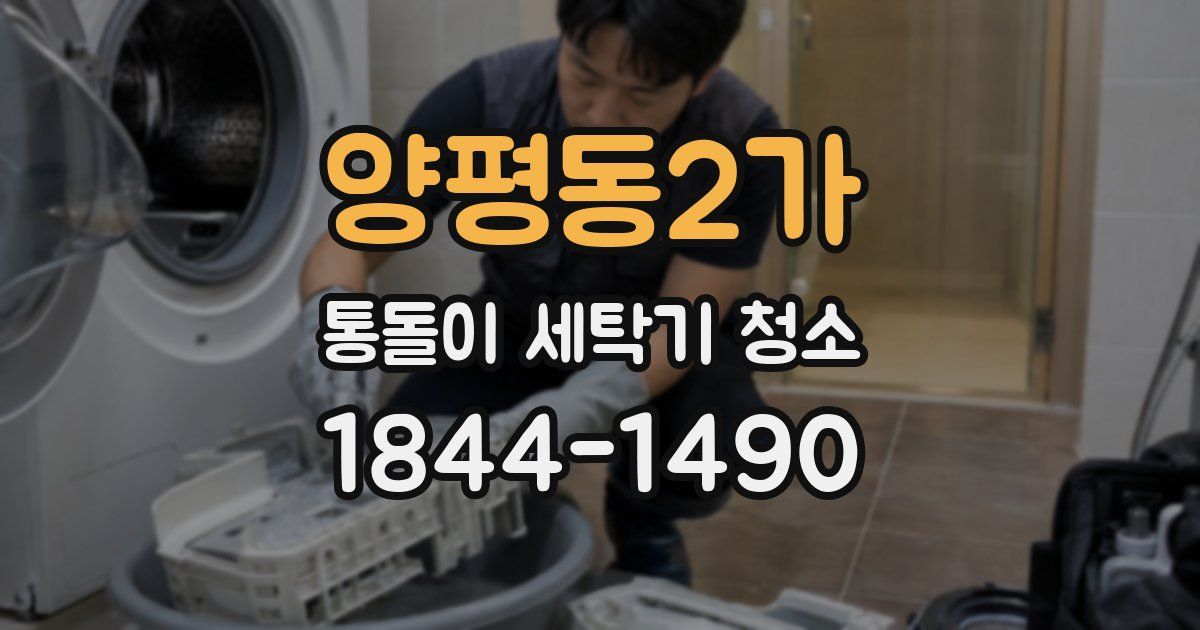 양평동2가 통돌이 세탁기 청소