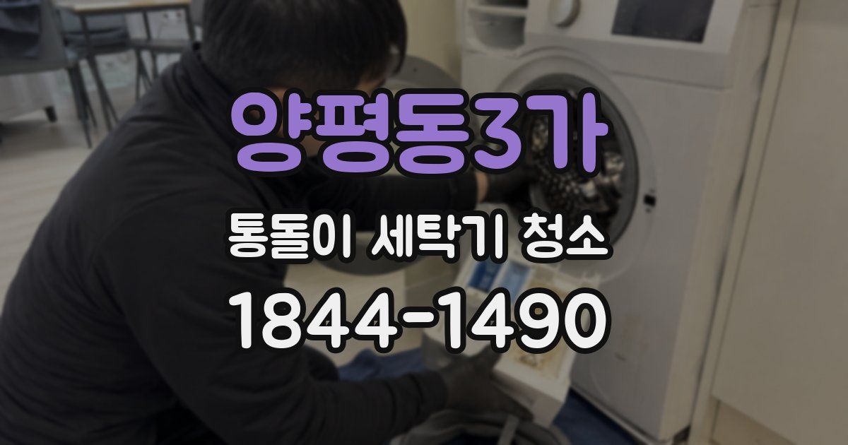 양평동3가 통돌이 세탁기 청소