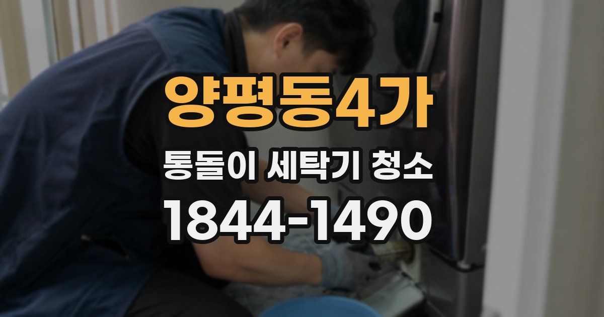 양평동4가 통돌이 세탁기 청소