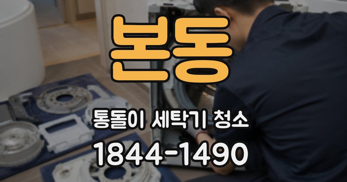 본동 통돌이 세탁기 청소