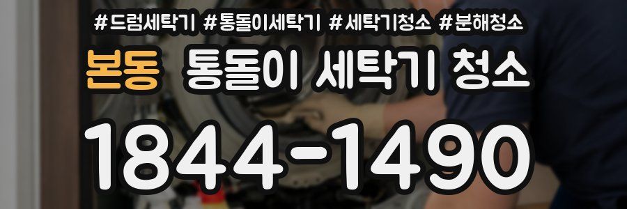 본동 통돌이 세탁기 청소