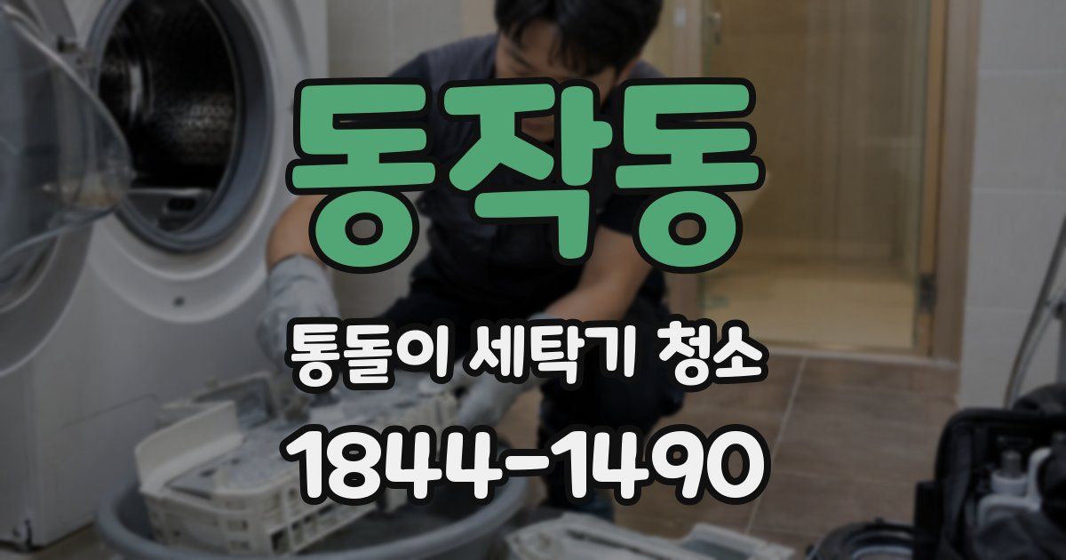 동작동 통돌이 세탁기 청소