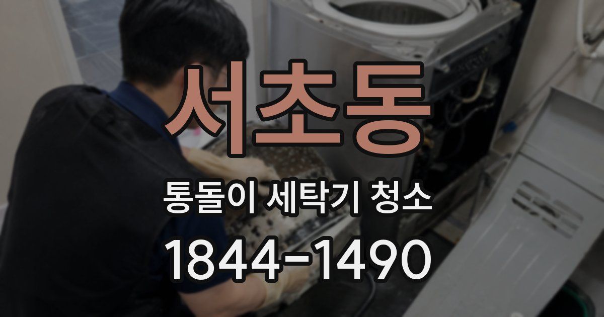 서초동 통돌이 세탁기 청소