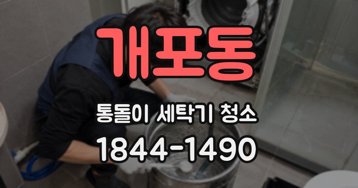 개포동 통돌이 세탁기 청소