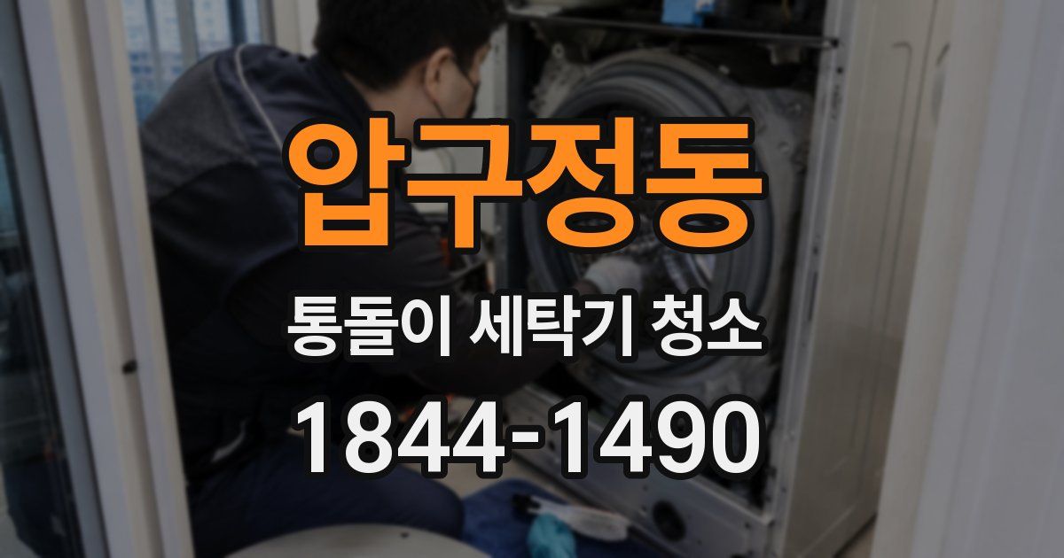 압구정동 통돌이 세탁기 청소