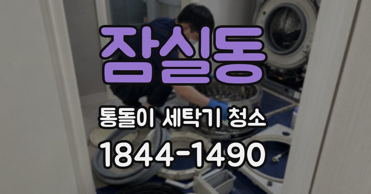 잠실동 통돌이 세탁기 청소