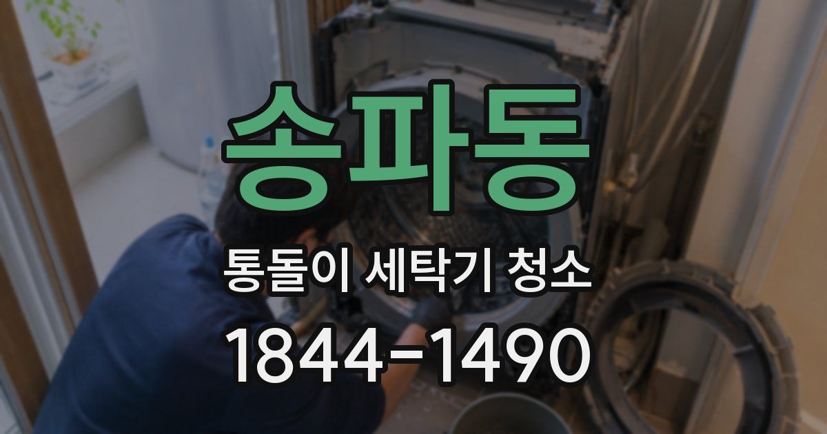 송파동 통돌이 세탁기 청소