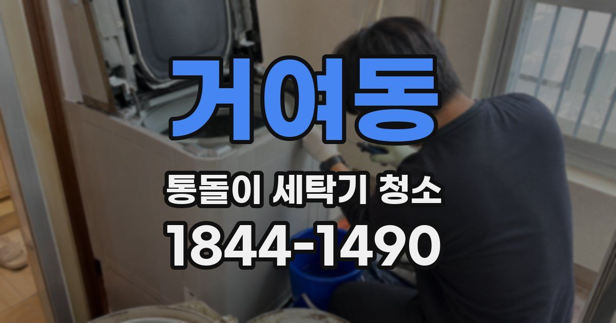 거여동 통돌이 세탁기 청소