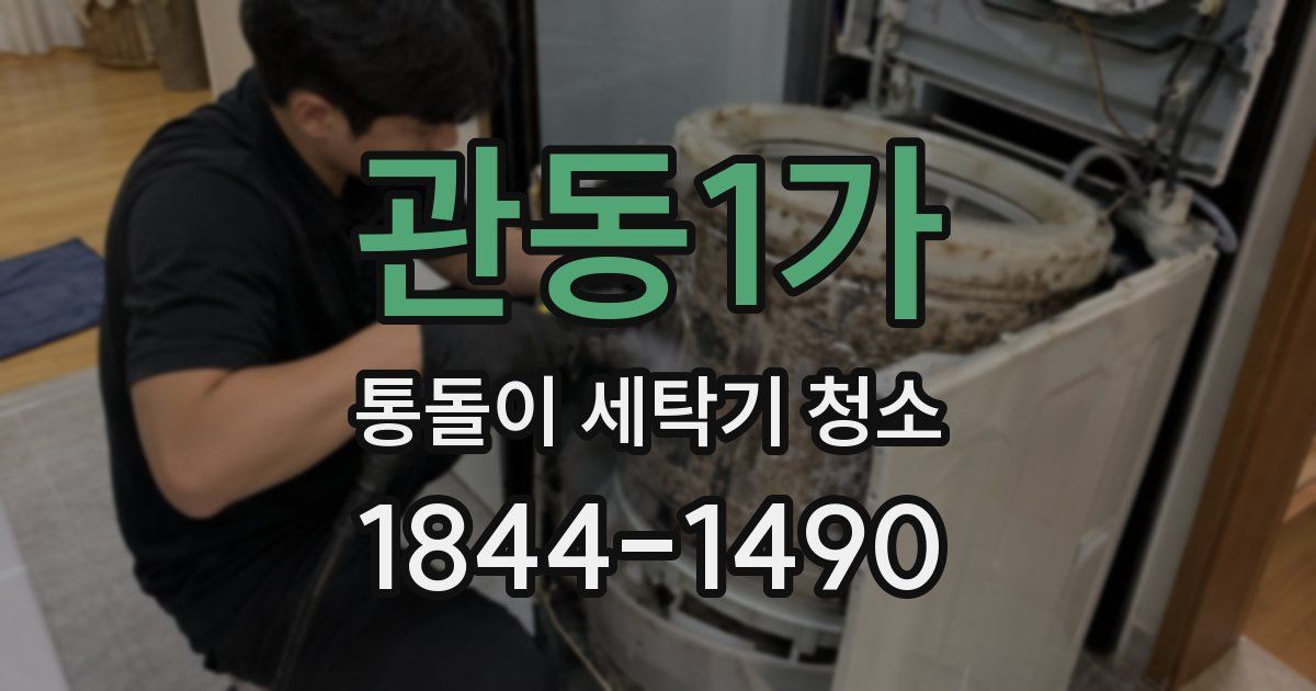 관동1가 통돌이 세탁기 청소