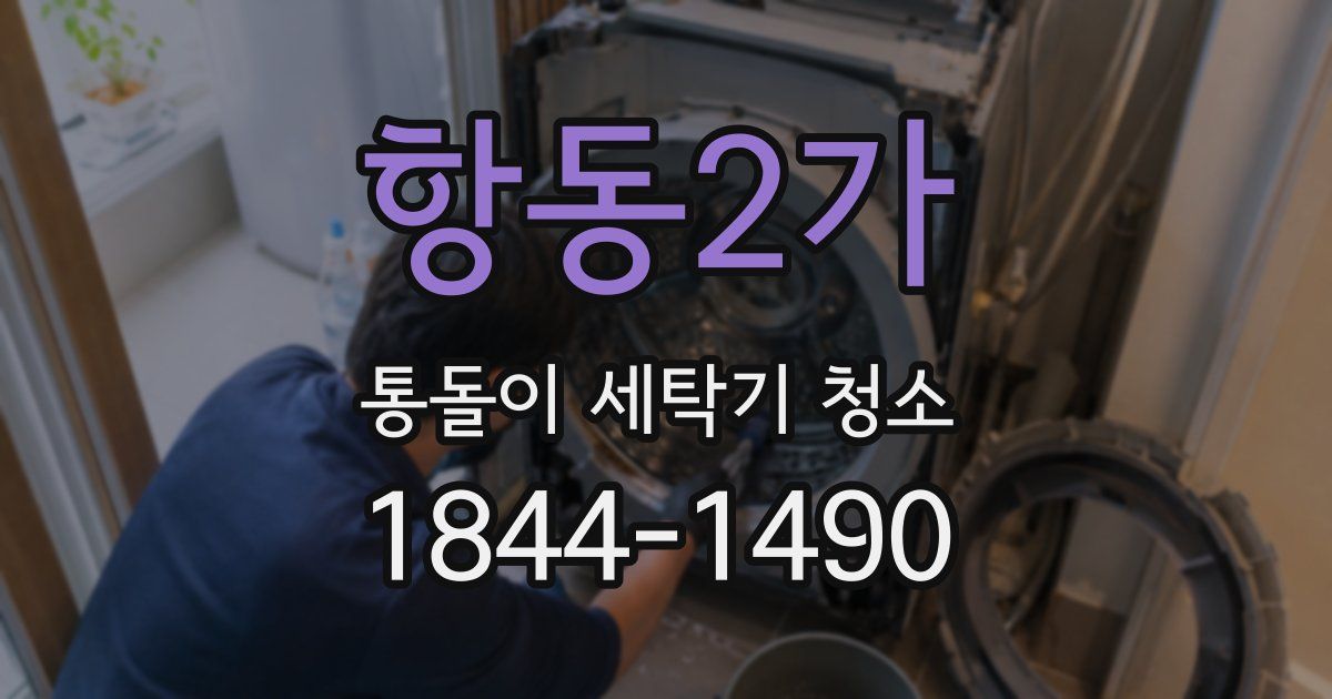 항동2가 통돌이 세탁기 청소