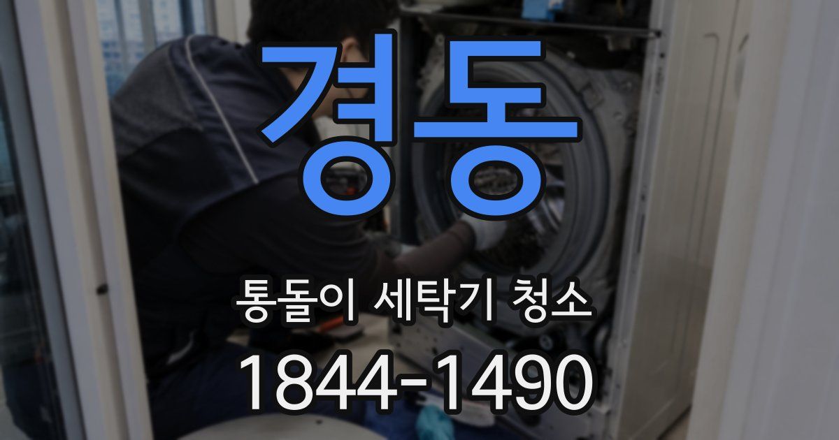 경동 통돌이 세탁기 청소