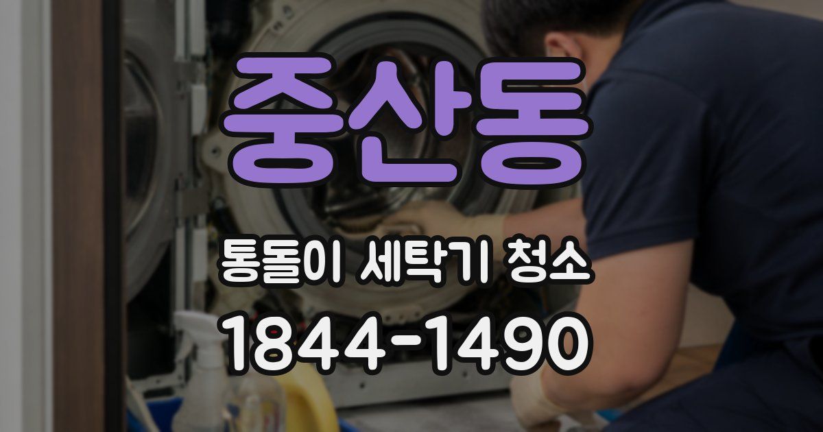 중산동 통돌이 세탁기 청소