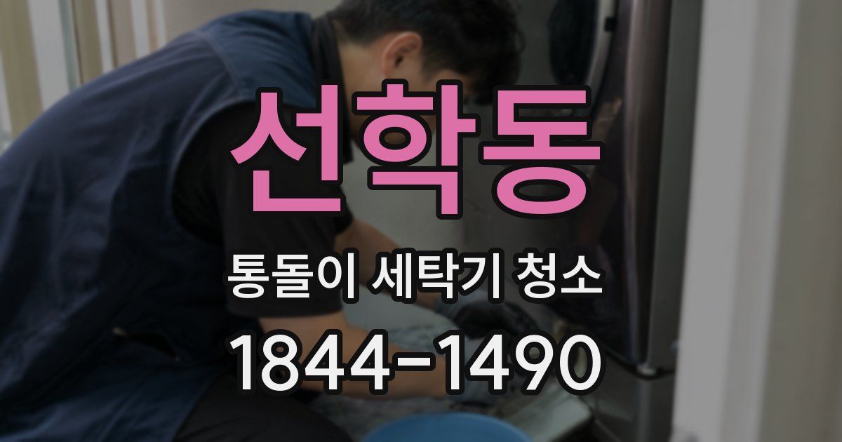 선학동 통돌이 세탁기 청소